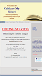 Mobile Screenshot of critiquemynovel.com